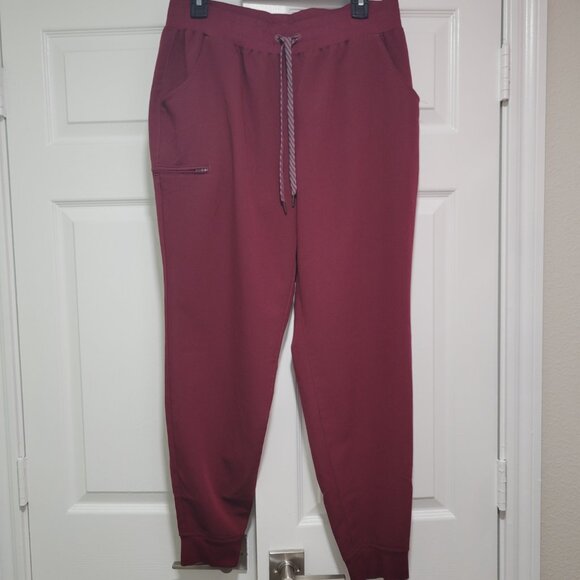 Jaanuu Wine Large Scrub Jogger Bottoms - Picture 4 of 5
